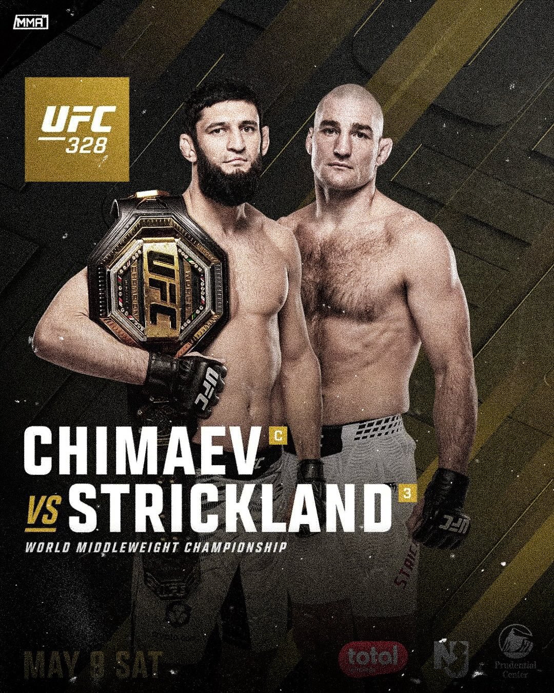 Хамзат Чимаев Шон Стрикленд (UFC 328, 10.05.2026)